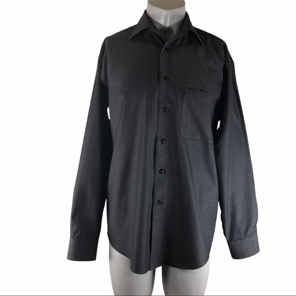 Alfred Sung non-iron men’s dress shirt size Large - Picture 1 of 6